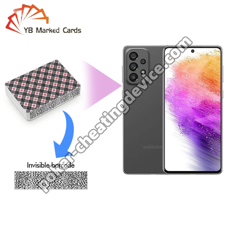 স্যামসাং গ্যালাক্সি A73 AKK K5 বারকোড চিহ্নিত কার্ডের জন্য পোকার ডেক বিশ্লেষক