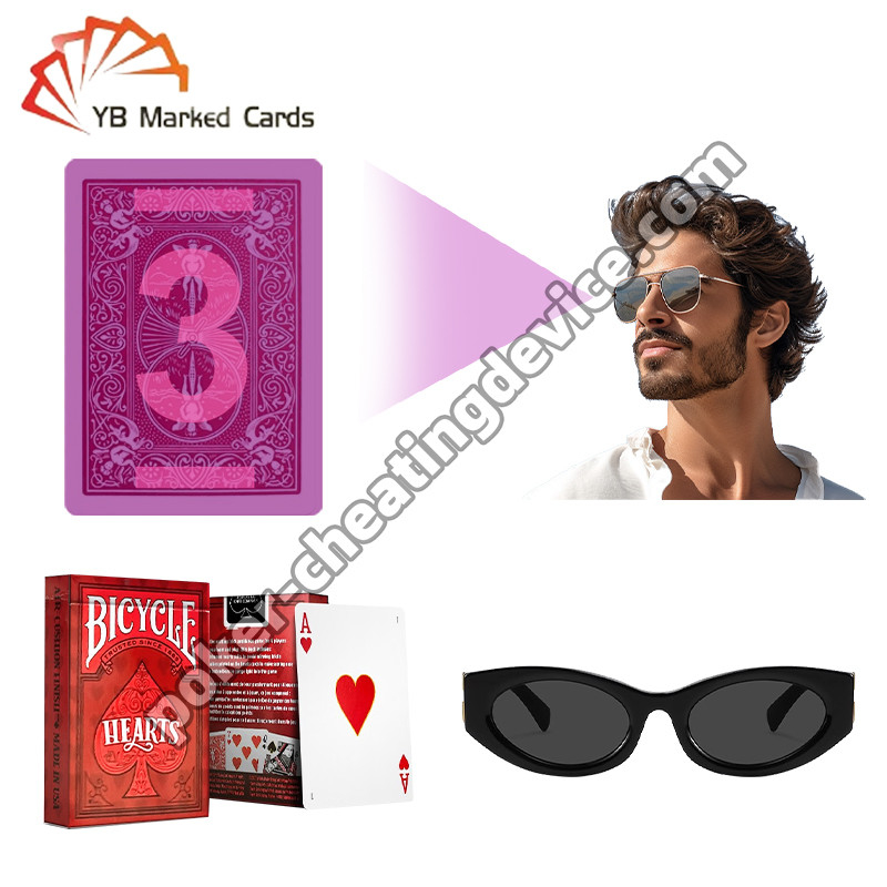 সাইকেল মার্কড ডেক কার্ড খেলা ক্লাসিক হার্ট যুদ্ধ মার্কড কার্ড জন্য গ্লাস
