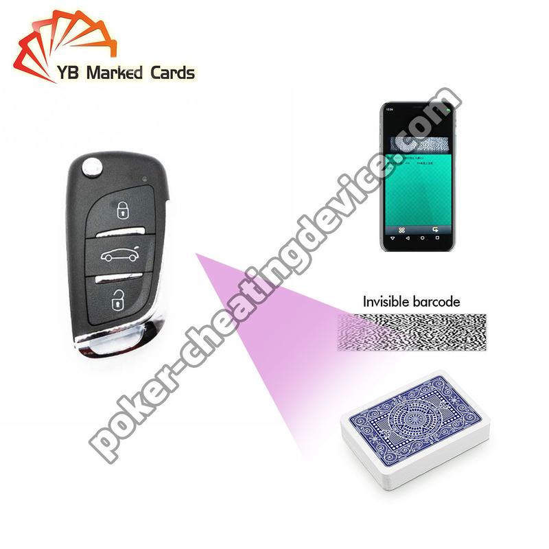 গাড়ির চাবি লুকানো পোকার স্ক্যানিং ক্যামেরা জন্য পোকার বিশ্লেষক এবং চিহ্নিত বারকোড ডেক