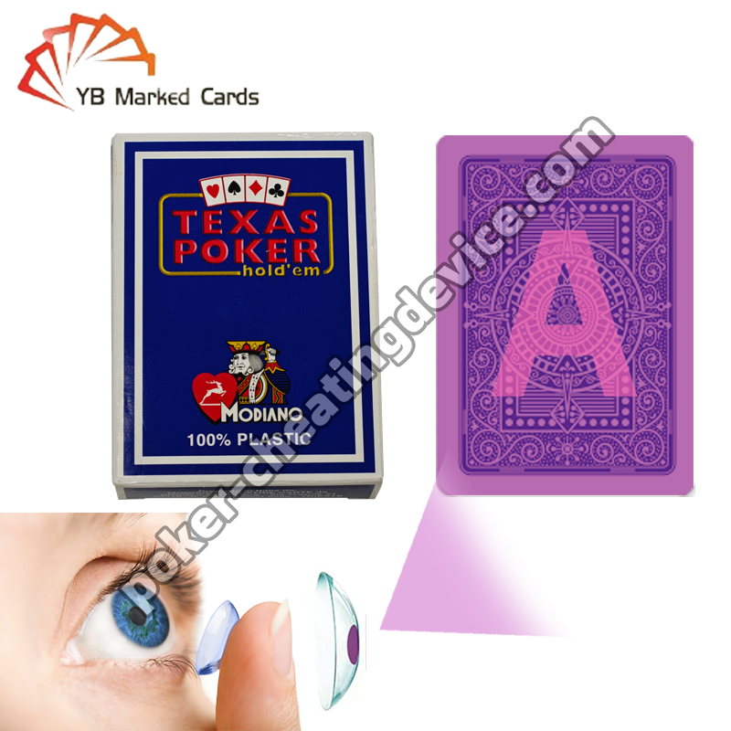 Modiano Texas Hold'em Marked Playing Cards with Advanced Infrared Marking Technology