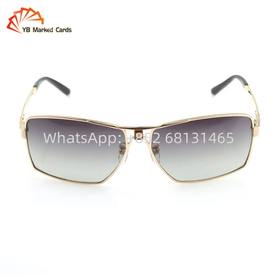 IR চিহ্নিত কার্ড সানগ্লাস মেটাল 50mm চিহ্নিত প্লেয়িং কার্ড চশমা