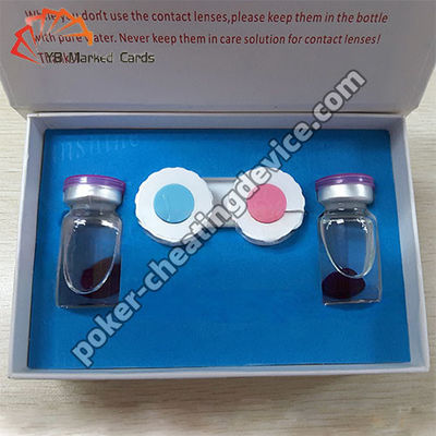 ইউভি অদৃশ্য কালি যোগাযোগের লেন্সগুলি কার্ডের মধ্যে চিহ্নিত কার্ডগুলি দেখতে কার্ড জালিয়াতি