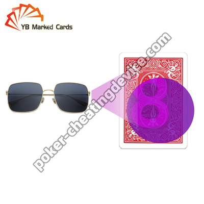 চিহ্নিত খেলার কার্ড সনাক্ত করার জন্য আল্ট্রা ক্লিয়ার অদৃশ্য কালি চশমা