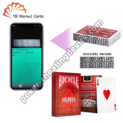 বাইসাইকেল খেলা কার্ড বারকোড সঙ্গে চিহ্নিত ক্লাসিক বিনোদন হার্টস যুদ্ধ