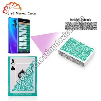 কোপ্যাগ এলিট ১০০% প্লাস্টিকের ক্যাসিনো বারকোড চিহ্নিত ডেক সবুজ একক ডেক