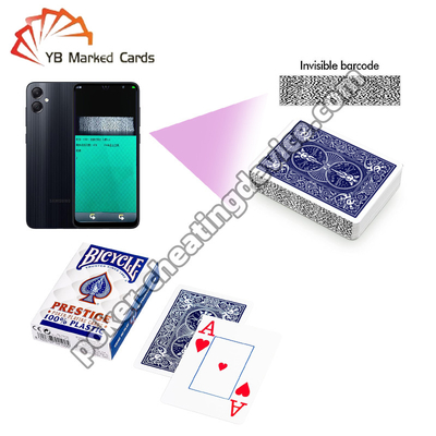 সাইকেল F44100 Prestige 100% প্লাস্টিকের ক্যাসিনো বারকোড কার্ড খেলা