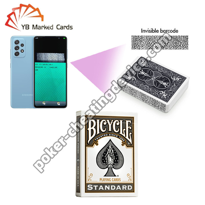 সাইকেল কালো অদৃশ্য বারকোড পাশের চিহ্নিত ডেক