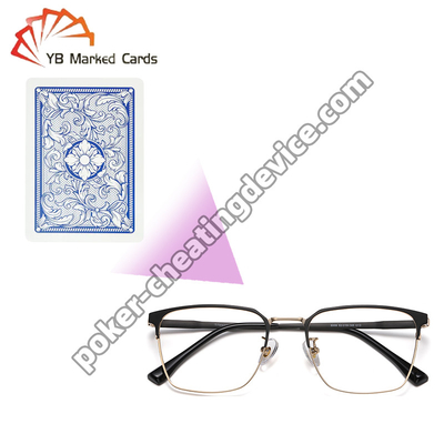 লুমিনাস চিহ্নিত কার্ডের জন্য পোকার চিটিং চশমা লুকানো চিহ্ন দেখুন