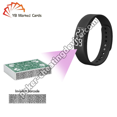 বারকোড চিহ্নিত কার্ডের জন্য লুকানো পোকার প্রতারণা ক্যামেরা ব্রেসলেট