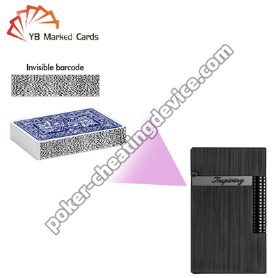 বারকোড চিহ্নিত কার্ডের জন্য লাইটার লুকানো পোকার চিট ক্যামেরা