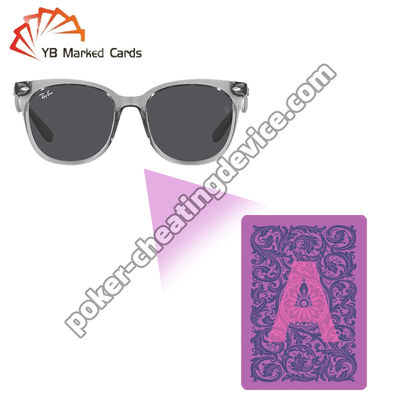 লুমিনাস চিহ্নিত কার্ড পোকারের জন্য চিহ্নিত কার্ড সানগ্লাস
