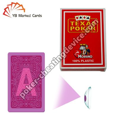 Modiano Texas Poker Hold'em Back Marked Cards – Undetectable Infrared Marked Deck