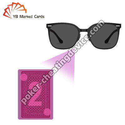 চিহ্নিত কার্ড অদৃশ্য কালি জন্য সানগ্লাস খেলার কার্ড