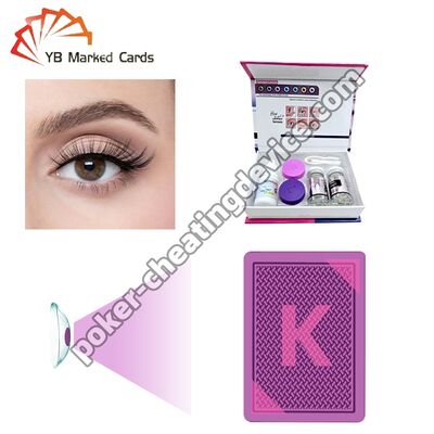 চিহ্নিত তাস চিহ্নিত করার জন্য কন্টাক্ট লেন্স