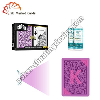 উজ্জ্বল কালি চিহ্নিতকরণ কার্ডের জন্য পেশাদার পোকার যোগাযোগ লেন্স