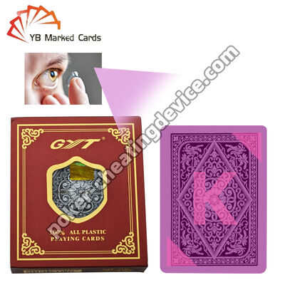 অদৃশ্য ইনফ্রারেড আলোকিত কালি দিয়ে চিহ্নিত Gyt ব্যাক কার্ড