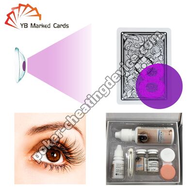 চিটিং কার্ডে চিহ্নিত কার্ড দেখার জন্য এক্স-রে কন্টাক্ট লেন্স